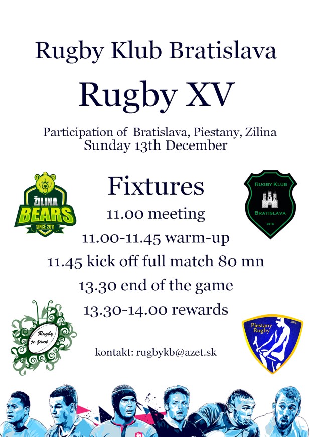 Rugby XV event 7s Open day Dec 2015 RKB fixtures