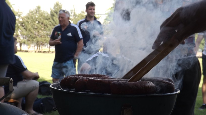 the grill zone is a friendly place