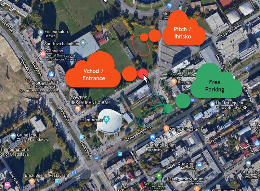 Rugby Klub Bratislava location