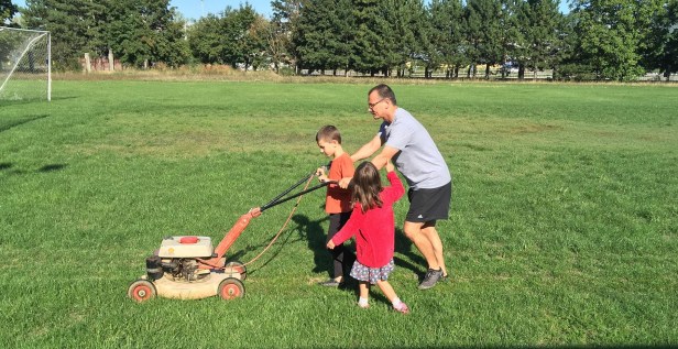 Rugby Klub Bratislava - mower pitch maintenance