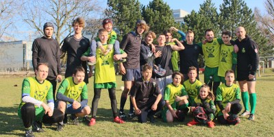 Group deti march 2023 Bratislava Zilina rugby turnaj