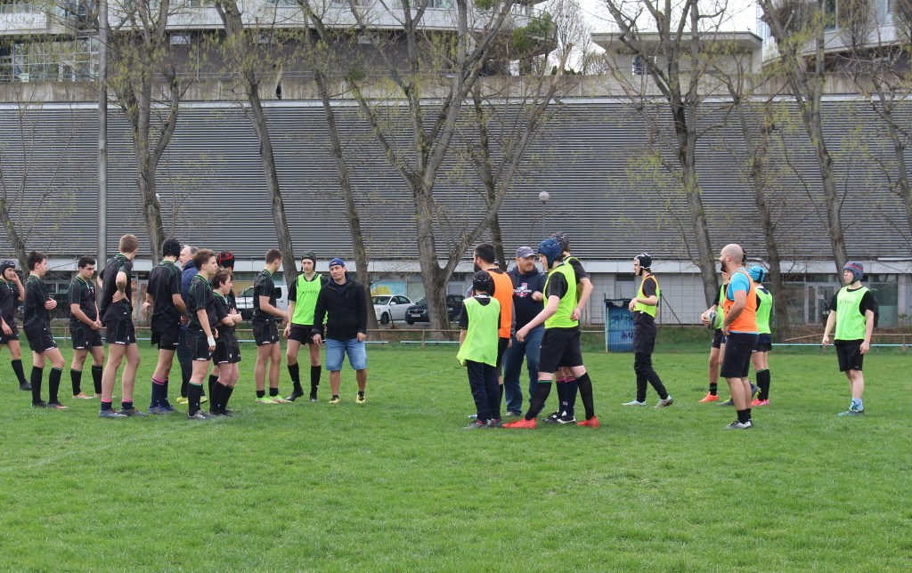 Akadémia rugby - marec 2023 Slovenská federácia - so Stade de Vienne