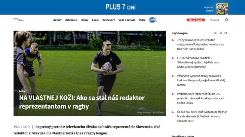 Expresný prerod z televízneho diváka na hráča reprezentácie Slovenska. Náš redaktor si vyskúšal na vlastnej koži zápas v ragby league.