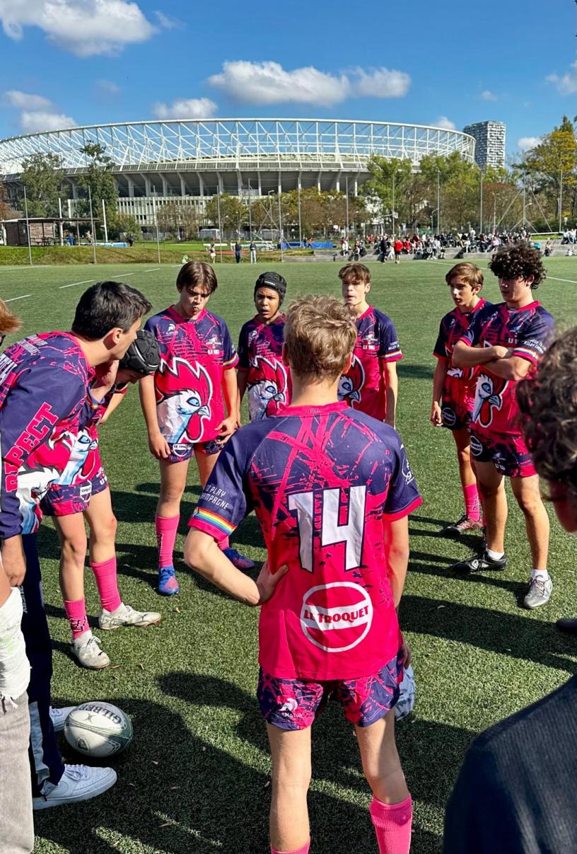 Rugbyový zápas juniorov v októbri 2024