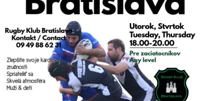 Rugby nábor pre mužov jar 2025 - Rugby Klub Bratislava