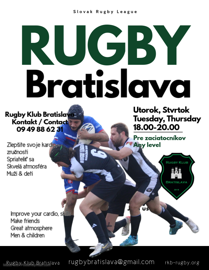 Rugby nábor pre mužov jar 2025 - Rugby Klub Bratislava