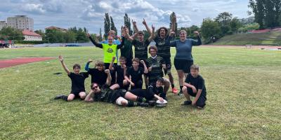 Touch Rugby deti, ženy, dievčatá, rugby tour Dendermonde Belgicko máj 2025